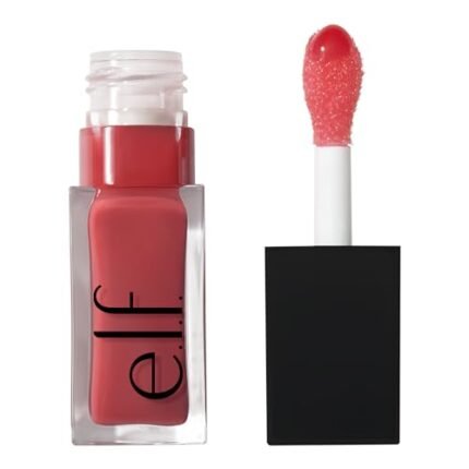 e.l.f. Glow Reviver Lip Oil, Nourishing Tinted Lip Oil For A High-shine Finish, Infused With Jojoba Oil, Vegan & Cruelty-free, Rose Envy : Beauty & Personal Care
